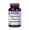 Magnesio de Nutrición de Bluebonnet " B6 – 400 mg Oxido de Magnesio " Aspartate with Vitamin B6 25 mg – Complejo de Magnesio de Corazón " para Hombres de Mujeres* - No GMO, Vegan, Sin gluten - 90 cápsulas vegetales