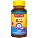 Nature Made Wellblends Back To Sleep, Lower Dose Melatonin 1 mg, L theanine 100 mg y GABA 100 mg, Suplemento de sueño, 40 tabletas de dissolve rápido