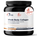 Diseños para la salud de la pólvora de colágeno entero cuerpo - Péptidos de colágeno hidrolizado Pólvora de pólvora para la piel, salud conjunta + bonificación - Fortigel, Fortibone &amp; Verisol Collagen para hombres de mujeres, desarmados (30 servidos)