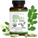 Suplemento de lactancia - Cápsulas de Moringa Orgánica para la lactancia materna Apoyo para Aumentar el suministro de leche materna (120 ct) Pólvora de hoja de malunggay pura para la producción de leche
