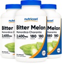 Nutricost Bitter Melon 600mg, 180 cápsulas (3 botellas)