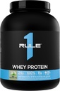 Regla 1 Whey Protein – 24g Proteína de acción rápida de todas las fuentes con EAAs ocurridas naturalmente &amp; BCAAs para recuperación de ejercicios o cualquier uso en cualquier momento (5 libras*, menta de chocolate)