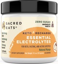 Keto Electrolyte Powder " Hydration Supplement TEN 1000mg Potassium " Sodium, 150mg Magnesium tención No Sugar " Stevia, Sweetened with Monk Fruit Only TEN Natural Mango (30 Servings)