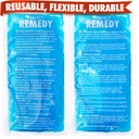 Paquete de hielo de 2 patas perfecto para lesiones Reutilizable, caliente &amp; frío paquete que es Durable, suave &amp; flexible, rápido alivio & recuperación (Blue, Reg 2PK)