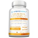 Vitamina Liposómica de Ciencia Aprobada C - 1100 mg - 60 cápsulas - Soporte Inmunitario, Colágeno Boost, Antioxidante - Absorción alta - Soluble de grasa - No GMO - Vegan - Hecho en EE.UU.