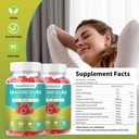 1 Pack Magnesium Glycinate Gummies for Adults &amp; Kids, Best Magnesium Supplement Gummy for Sleep, Stress & Muscle Relief & Nerve Health, 60 Cuentas Calm Gummies