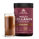 Péptidos antiguos de colágeno de nutrición Polvo, Proteína multi colágeno, Hombres Mujeres, Vitamina C, Probióticos, Collagen Hidrolyzed, Soporta Skin, Juntas, Salud Gut, Chocolate, 24 Servimientos