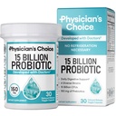 Probióticos de iniciación de la CHOICE de Physician 15 Billones CFU - 6 Estrenos diversos " Prebióticos orgánicos, diseñados para la salud digestiva general y apoya el estreñimiento ocasional, diarrea, gas " .