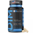 EFFECTIVE NUTRA Dim Supplement 300mg with BioPerine - Extra Strength Estrogen Blocker for Men &amp; Women - Hormone & Metabolism Support - 2 Month Supply