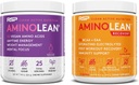RSP NUTRITION Vegan AminoLean Pre Workout Energy (Acai 25 Servings) con AminoLean Recovery Post Workout Boost (Blood Orange 30 Servimientos)