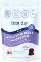 Reiniciar Noche de los Hombres Gummies de Magnesio Calming – Ayuda al sueño Apoyos Descanso pacífico, Mood balanceado y energía – Suplemento con Citrato de Magnesio, L-Theanine &amp; No Melatonin – 30 días de suministro