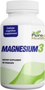 Magnesio puro y saludable3 300mg de magnesio Glycinate, Malate, " Citrato para los músculos, Nerves, Stress, " Energy