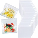 36 paquetes bolsas de bolsas de píldoras BPA bolsas de píldoras gratis 12mil 3 x 2.75 pulgadas transparentes pequeñas cremallera reutilizable bolsas de medicamentos sellado bolsas de cobre para la medicina de viaje Organizador, joyería, piezas pequeñas de artesanía