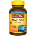 Multivitaminas hechas de la naturaleza para hombres de más de 50, Multivitaminas Mens 50 Plus, Soporte nutricional diario, multi vitaminas hechas de la naturaleza, 90 Tabletas, 90 Day Supply