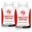Silver Fern Brand Ultimate High Potency Digestive Enzyme Suplemento - 2 Botellas - 100% cobertura intestinal - Confort Digestivo - Mejorar la Tolerabilidad Alimentaria