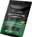Complejo de Enzima de Papaya LUAL – Tablas con Papain, Bromelain " Enzymes Digestivos – Apoya la Absorción de Nutrientes – Natural Papaya Flavor – 180 Conde