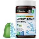 BIO KRAUTER L Methylfolate Gummies - 25 mg DFE - 60 Chews Vegan - Suplemento MTHF - Suplemento Folate - Folic Acid Gummies (Vitamin B9) - Fórmula sin gelatina