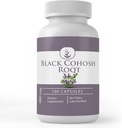 Ingredientes originales puros Negro Cohosh Root, (100 cápsulas) Siempre puro, sin aditivos ni artillería, Lab Verified