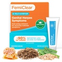 FemiClear para Herpes Genital Síntomas " Cold Sores, Multi-Síntoma - Alivio Intimo Efectivo - Hecho con Ingredientes Todo-Naturales y Orgánicos - 0,5 Tubo de onza