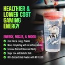 Gamer Supps, GG Energy Red Raspberry (100 Servings) - Keto Friendly Gaming Energy and Nootropic Blend, Sugar Gratis + Organic Caffeine + Vitaminas, Powder Drink