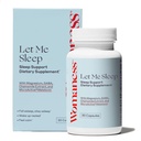 Mujer Permítanme Suplementos de sueño para adultos – Ayuda natural para dormir con Melatonina 3mg, Suplemento Magnesio, GABA &amp; Chamomile Extracto para el descanso – Apoyo nocturno para dormir - 30 cápsulas
