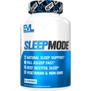 Evlución Nutrición Herbal Complejo Suplementos de sueño para adultos Gentle Sleep Support Adult Melatonin Pills with Valerian L-Tryptophan Lemon Balm and More - Restful Calm Capsules - 30 Servings