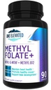Doble fuerza &amp; Folato de metil más bioactivo! Formulado exclusivamente con Metilcobalamina de Grado Farmacéutico más Alto (B12), Niacin, B1, B2 B6. Funciona sinérgicamente para Max Resultados-3 Mes de Suministro