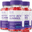 Biolyfe Keto + Gummies,BiolyfeKeto ACV Keto Suplemento Gummies - Maximum Strength, Keto+ ACV Gummys, All Natural Support Formula Keto+ACV Fórmula avanzada, Biolyfe Keto Gummy Comentarios (3 Pack)