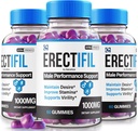 (3 Pack) Erectifil Gummies, Erectifil 1000 MG Gummies, All-Natural Formula Support for Men, Premium Male Supplement for General Health and Peak Performance, Erec tifil Gomitas Reviews (180 Gummies)