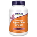 AHORA Suplementos de alimentos, vinagre de manzana 750 mg, de fermentación de la sidra dulce de manzana, fuerza extra, 180 tabletas