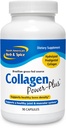 Herb NORTH AMERICAN &amp; SPICE Collagen Power-Plus - 90 cápsulas - Suplemento colágeno - Soporte conjunto &amp; musculo, cabello saludable, piel &amp; uñas - Bromelaina, Papaína, vitamina C - No GMO - 30 Actuaciones