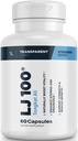Laboratorios transparentes LJ100 - Eurycoma Longifolia Tongkat Ali Extract 100mg Capsules for Lean Body Mass, Strength, and Performance Enhancement - 60 Cuenta