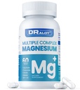 Suplemento de magnesio de cuádruple, 400 mg de glinato de magnesio de apalato, l-treonado, citrato " malate " Max Absorption Complex w/Vitamin D3 " B6, para músculos del corazón del sueño Nerves, non-GMO, 60 caps veganos