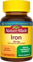 Naturaleza Hecho Hierro 65 mg (325 mg Sulfato Ferroso) Suplemento dietético para Celda de Sangre Roja 180 Tabletas (Pack of 1)?