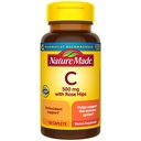 Nature Made Vitamina C 500 mg con Rose Hips, Suplemento dietético para Immune Support, 130 Caplets, 130 Day Supply