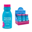 Recuperación de la mañana, electrolito con energía, leche bebe proprio fórmula para hidratar mientras bebe, líquido altamente fluido DHM, no GMO, Vegan, libre de gluten, Berry, paquete de 6