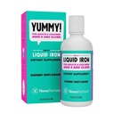 NovaFerrum Yummy 16 Fl Oz ANTE Líquido Suplemento de Hierro para las edades 4 &amp; Hasta 18mg de Iron/Tbsp ANTE Gluten Gratis ← Sugar-Free TEN Raspberry Grape