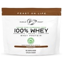 Muscle Feast 100% Grass Fed Whey Protein Powder, All Natural Hormone Free Paure Raised Whey Protein Powder for Women ' Men- Whey Concentrate, Isolate & Hydrolyzed Protein Powder Blend - Chocolate, 2lb