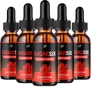 Sugar Six Drops Fórmula saludable - Dietary Supplement Drops - Extra Strength SugarSix Liquid Drops, Sugar Six Drops Reviews (5 Pack – 5 Month Supply)