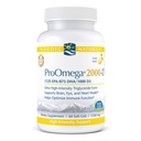 Naturales nórdicos ProOmega 2000-D - Aceite de pescado, 1125 mg EPA, 875 mg DHA, 1000 UI Vitamina D3, Cardiovascular, Neurológica, Ojo y Salud Inmune, Sabor de limón, 60 Gels blandos