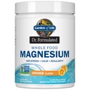 Jardín de la Vida Dr. Fórmulada Magnesio Alimentario completo 419.5g Polvo - Naranja, Chelated, No-GMO, Vegan, Kosher, Gluten &amp; Sugar Suplemento libre con Probióticos - Mejor para Anti-Estres, Calma y Regularidad