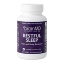 Dr. Amen brainMD Descanso sueño - 60 cápsulas - Promociona la relajación &amp; calma, Contiene Melatonina, Valerian, GABA &amp; Magnesium, Non-Habit Forming - Sin gluten - 15 Servimientos