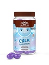 Chocolate de buen día Suplemento de calma natural para adultos, mezcla de camuflaje, teanina, magnesio, comercio justo y chocolate no transgénico, 80 piezas
