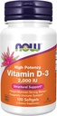 Ahora Alimentos Ahora Alimentos Vitamina D-3, 50 mcg (2.000 UI), 120 Softgels, 3 Pack