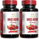 URIC Acid Support - Suplemento Natural Promoción de Apoyo al Riñón, Apoyo Conjunto & Movilidad Activa, Uric Acid Support Supplement - 2 Botellas 120 Capsules