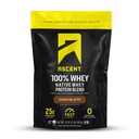 Ascent 100% Whey Protein Powder - Post Workout Whey Protein Isolate, Zero Artificial Flavors &amp; Sweeteners, Gluten Free, 5.5g BCAA, 2.6g Leucine, Essential Amino Acids, Chocolate 2 lb