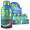 Zapatos de energía de vitaminas, sabor de baya mixta, hasta 7+ Horas de energía, 1,93 Fl Oz, 12 Cuenta