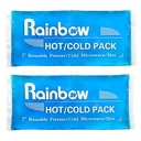 Paquetes de hielo blando Reutilizable Gel Pack 2, Hot and Cold Gel Ice Packs for Injuries, Headaches, Joint Pain Relief, Comfort Ice Pack Flexible Therapy on Neck, Ankle, Knee, Leg, Hombro, Elbow, Wrist, Pies