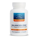 Equilife Balanced Zinc, 15 mg Zinc & Co-Factor Complex Suplemento con Vitamina C &amp; Vitamina B6 para soporte diario de inmunidad y bienestar, Gluten Free, Vegan, Non GMO, 60 cápsulas