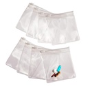 Bolsas de Píldora para Viajes - 8 Reutilizables Certified Food Grade Zip Top Pill Pouches para Medicina, Vitaminas, Snacks y Accesorios - Mayor 3.25 x 3.5 Tamaño